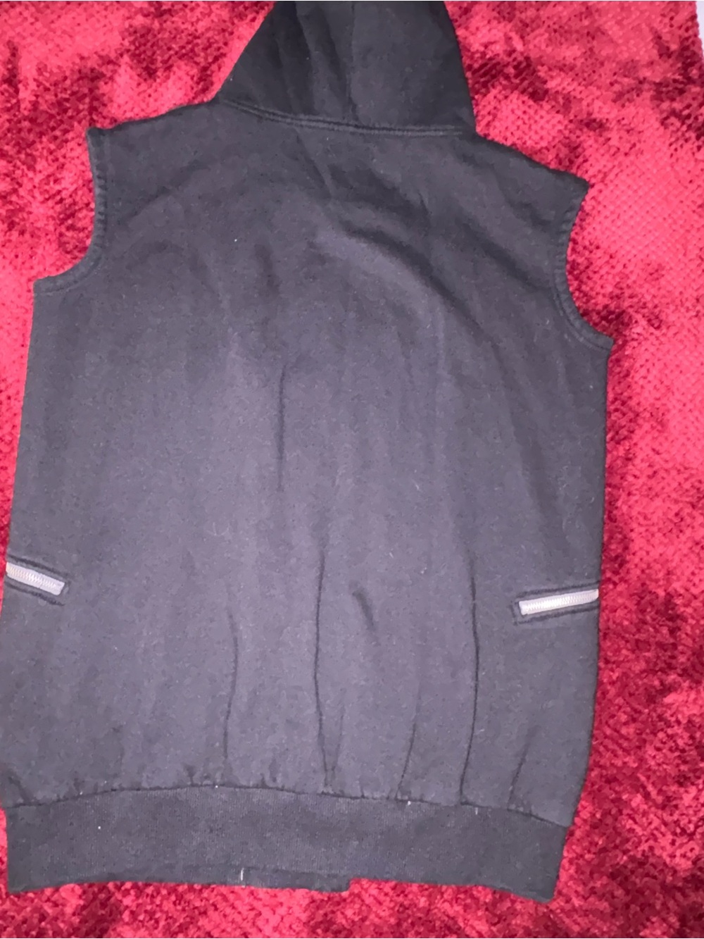 Sleeveless Black Hoodie - Kenar - Picture 2 of 5